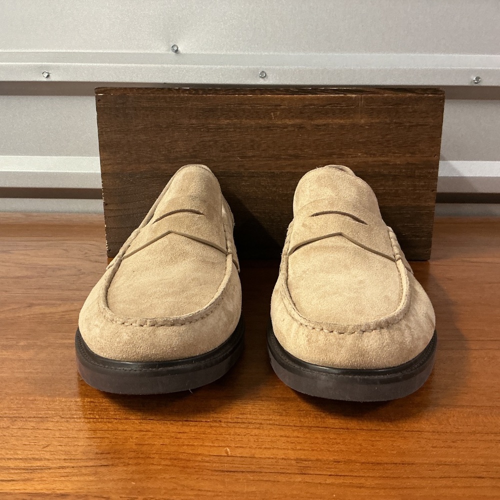 Cole Haan Men Tan Suede Pinch Prep Penny Loafer C39776 Size 12 - Picture 3 of 7